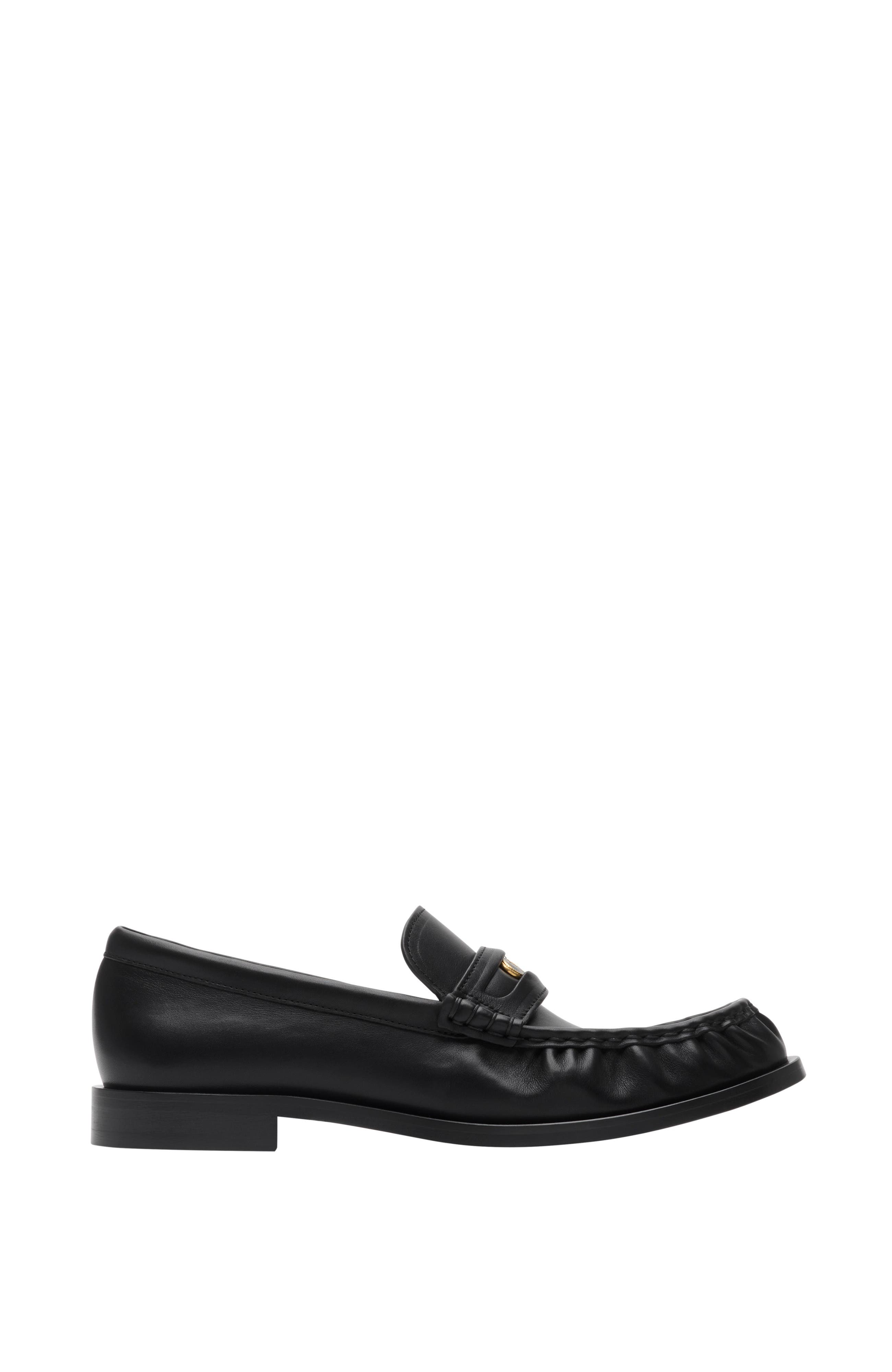 Burberry Women's Leather Cadet Loafers, Main, color, Black