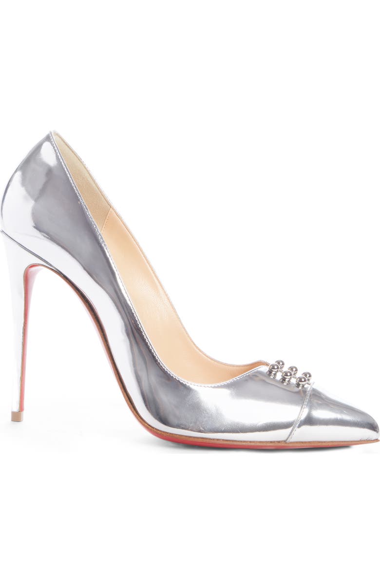 Christian Louboutin Predu Studded Cap Toe Pump, Alternate, color,