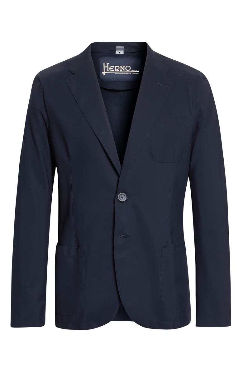 Herno Lightweight Regular Fit Stretch Scuba Knit Sport Coat, Main, color, 9200 Navy