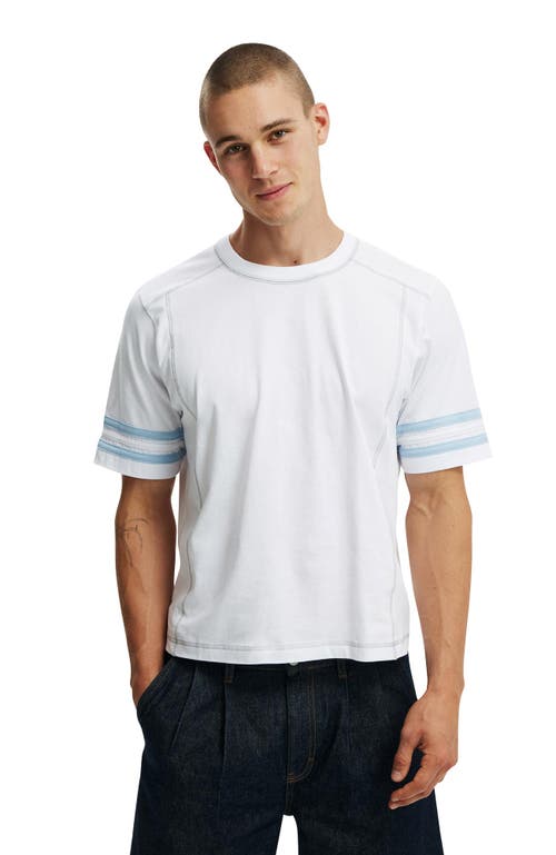 COTTON ON CROPPED FIT PANEL T-SHIRT