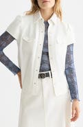 Scotch & Soda Puff Shoulder Denim Shirt