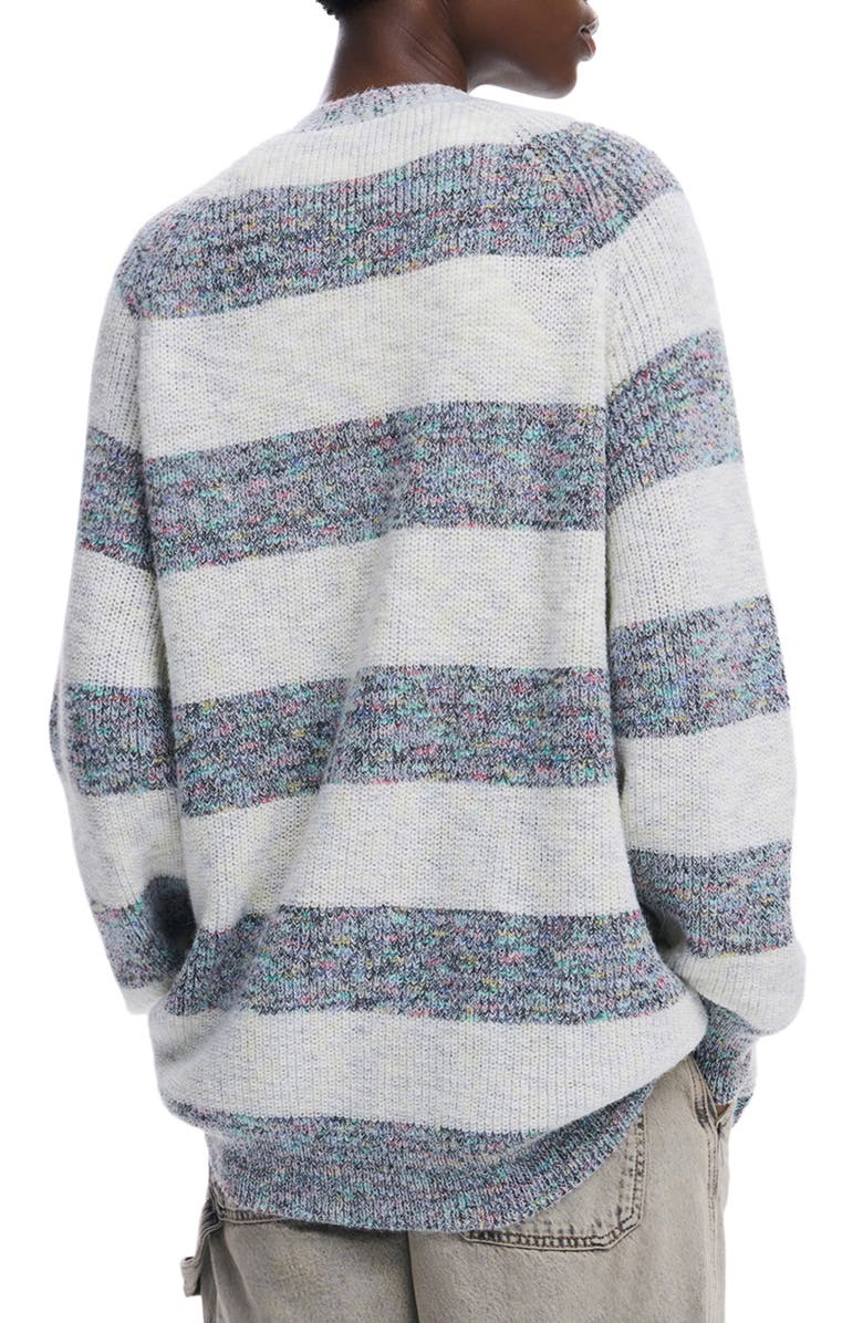 Desigual Oxford Button-Up Sweater, Alternate, color,