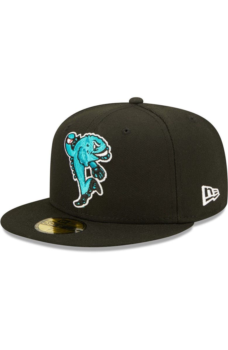New Era Men's New Era Black Bowie Baysox Authentic Collection Team Alternate 59FIFTY Fitted Hat, Alternate, color, 