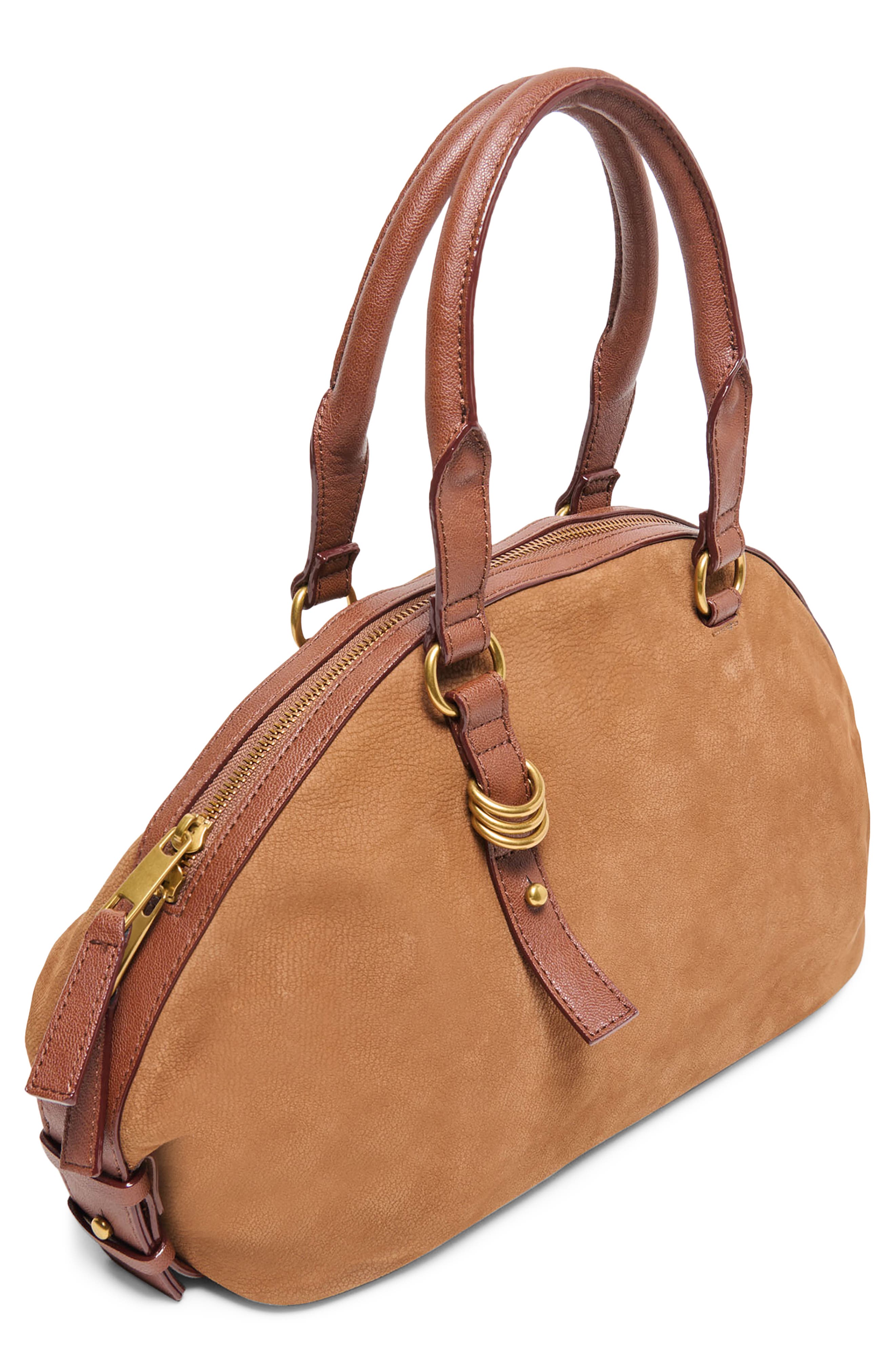 Dolce Vita Sion Leather Satchel, Alternate, color, Cognac