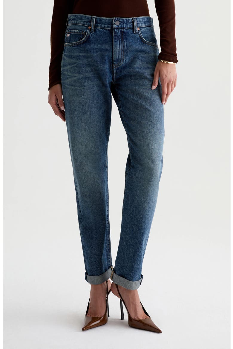 The Boyfriend Mid Rise Boyfriend Jeans, Main, color, 10 YEARS FRONT LINE