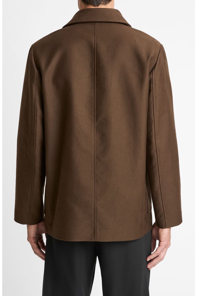 Peached Cotton Peacoat, Alternate, color, DARK HIGHLAND