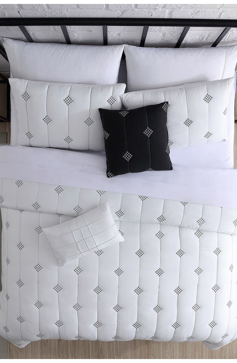 Modern Threads 5-Piece Embroidered Garment-Washed Comforter Set, Alternate, color,