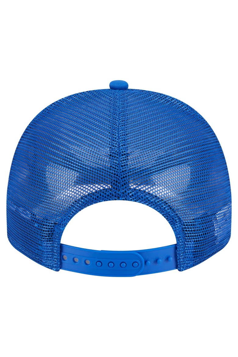 Men's New Era Blue Dallas Mavericks Vintage Team Rope A-Frame 9FIFTY Snapback Hat, Alternate, color, Blue