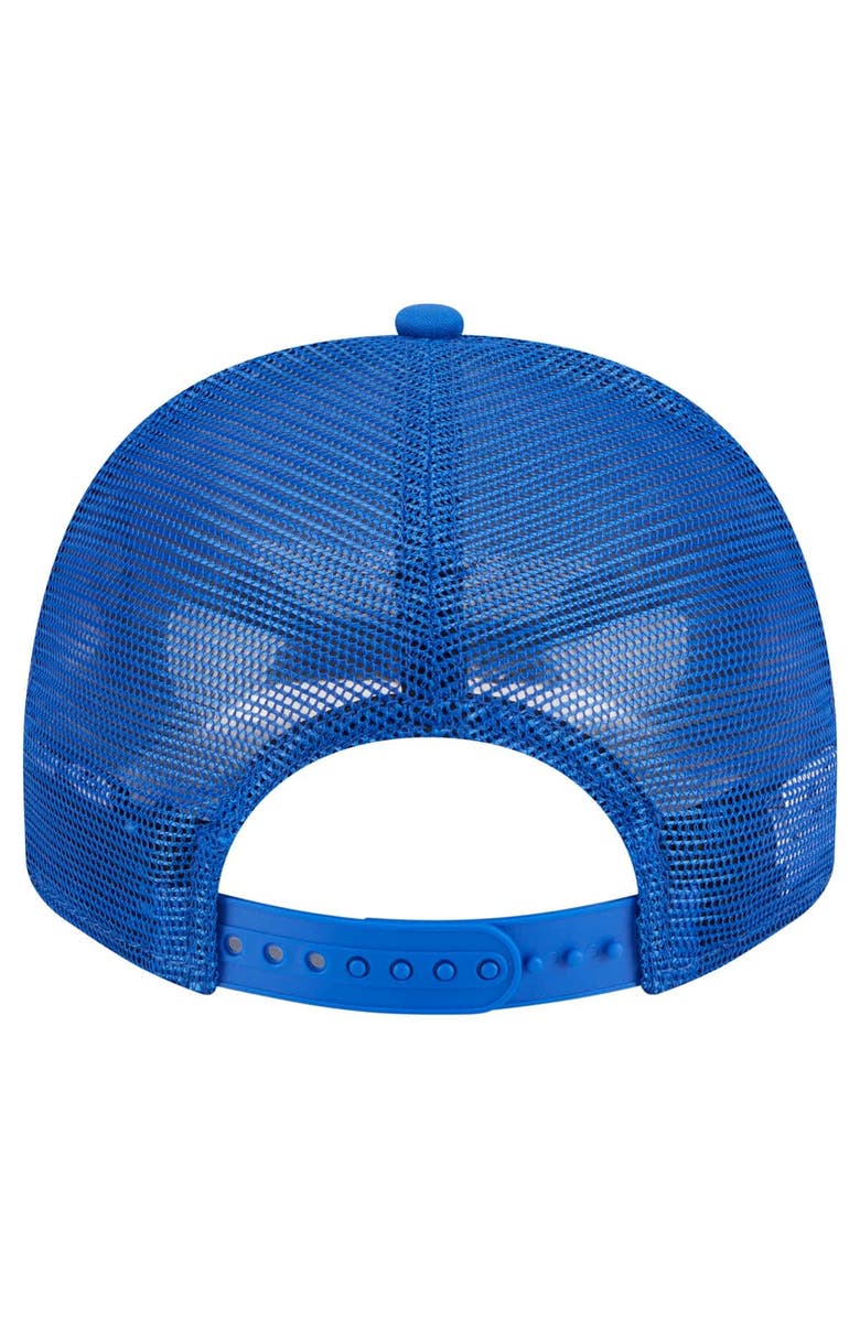 New Era Men's New Era Blue Dallas Mavericks Vintage Team Rope A-Frame 9FIFTY Snapback Hat, Alternate, color, Blue