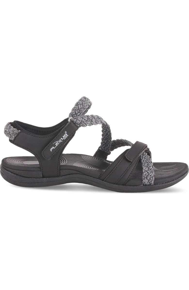 Flexus by Spring Step Powerboat Strappy Sport Sandal, Alternate, color, Black