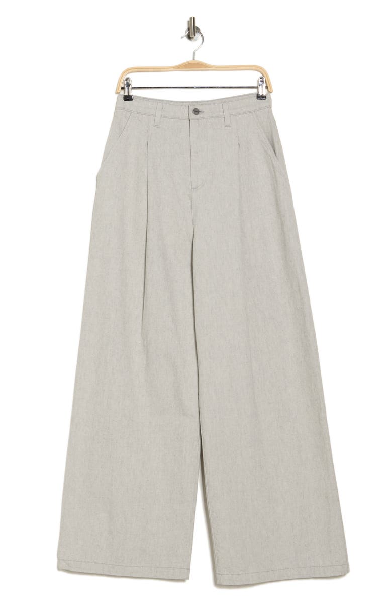 TWP Greene St Cotton Wide Leg Pants, Alternate, color, Light Grey
