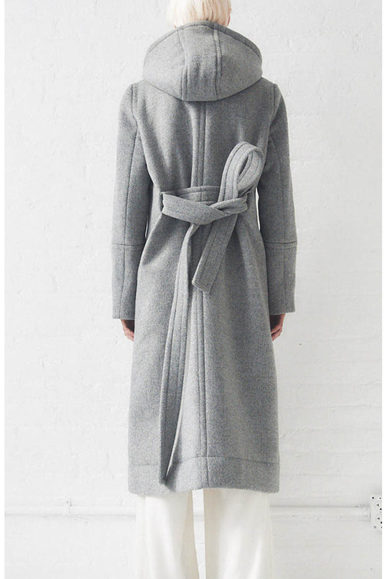 Down Wool Overcoat, Alternate, color, Gray