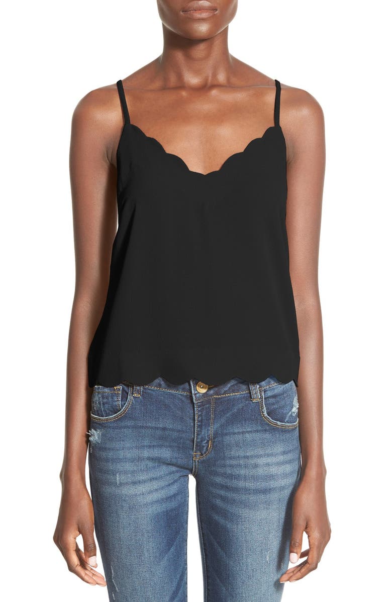 All in Favor Scallop Edge Camisole, Main, color, 