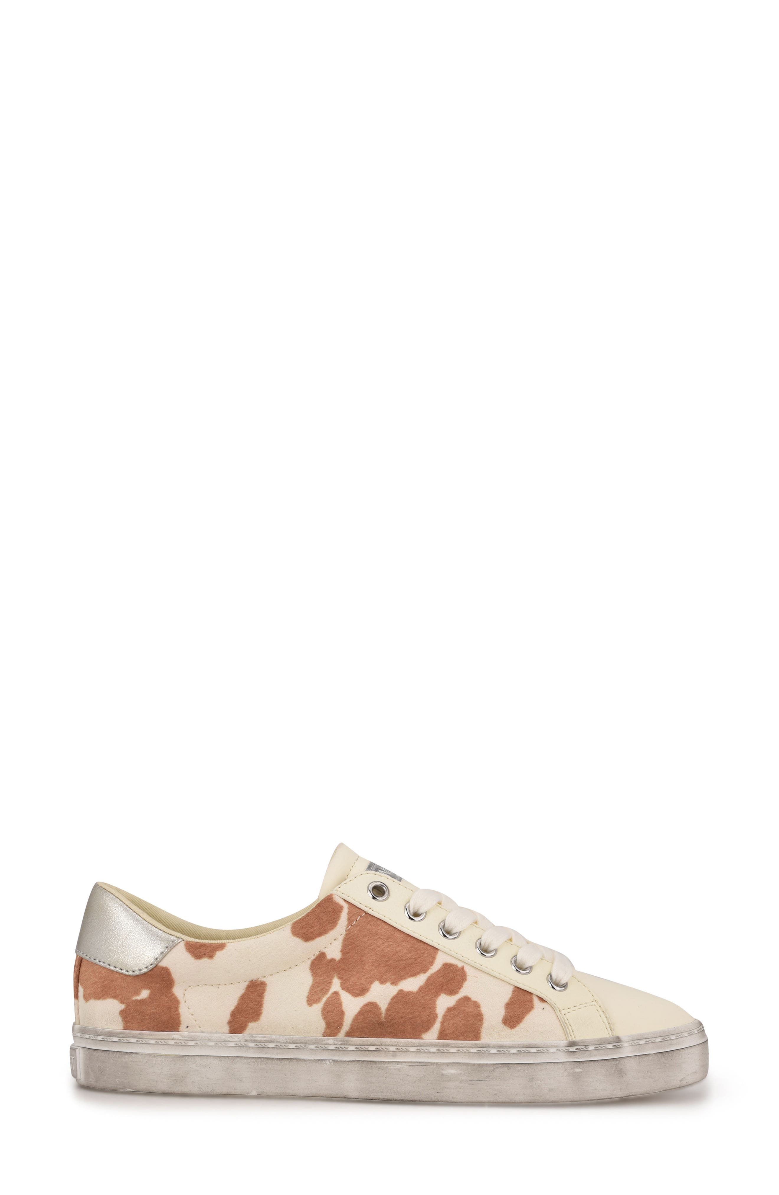 Best3 Glitter Sneaker, Alternate, color, CREAM/ COW PRINT MULTI