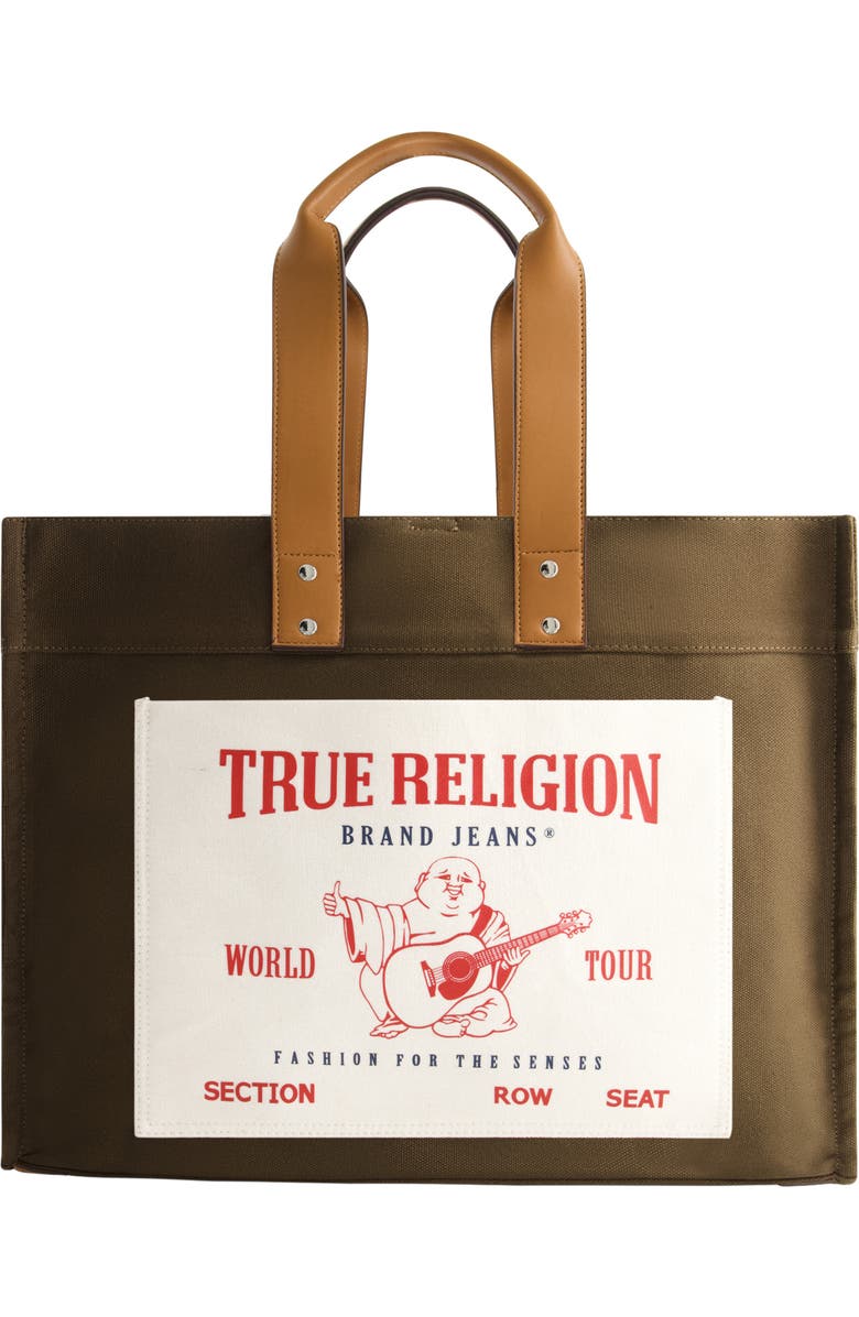 True Religion Brand Jeans Twill Tote Bag, Main, color,