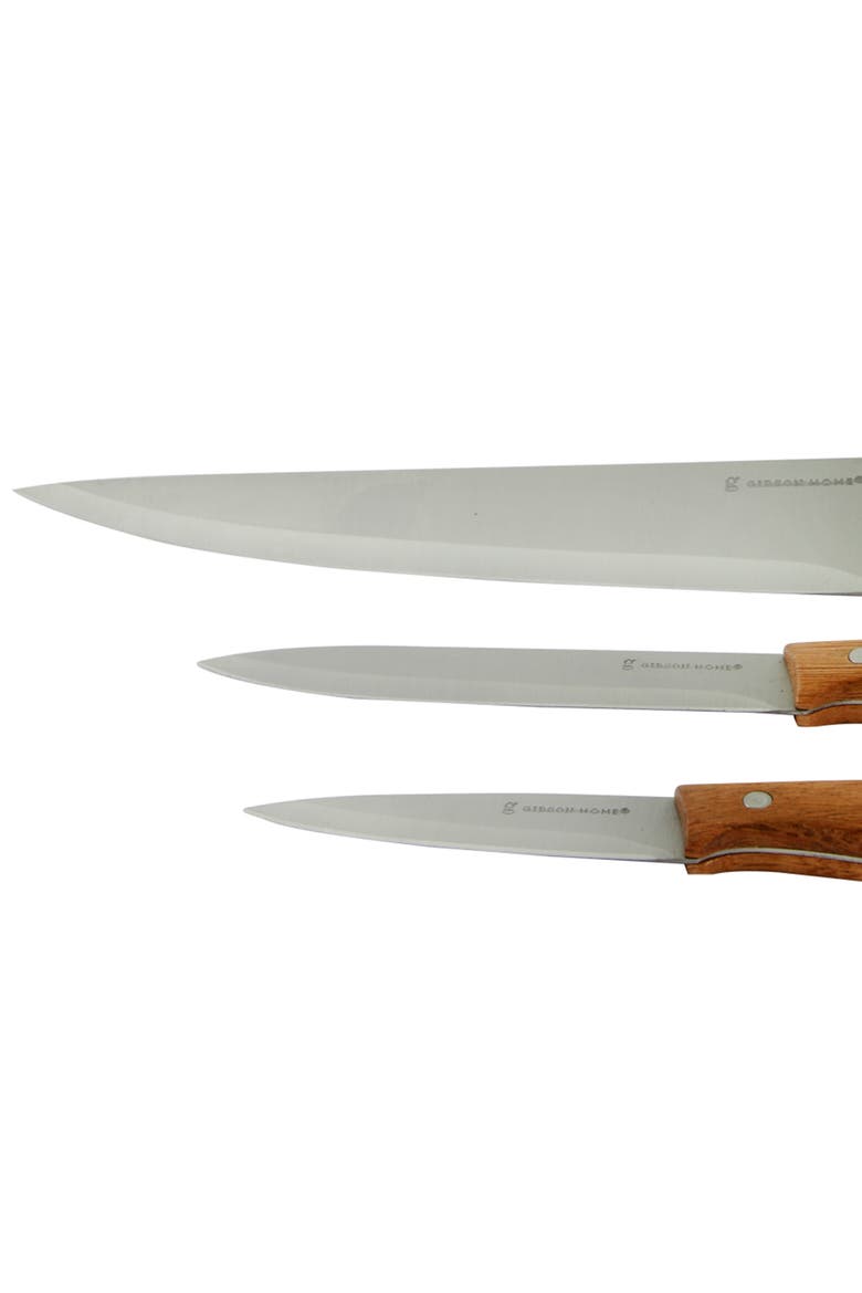 Seward 3 Piece Stainless Steel Cutlery Set with Wood Handles, Alternate, color, Wood
