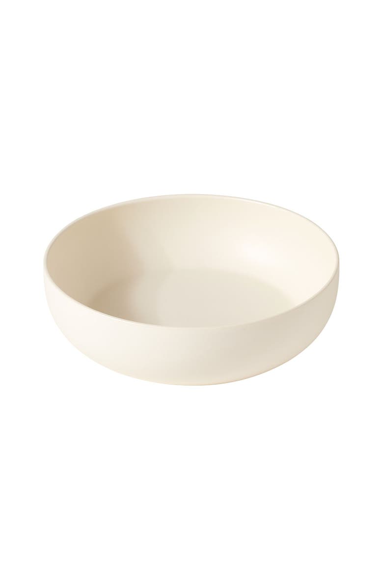 Serving Platter, Bowl & Olive Wood Servers, Set of 4, Alternate, color, Matte White