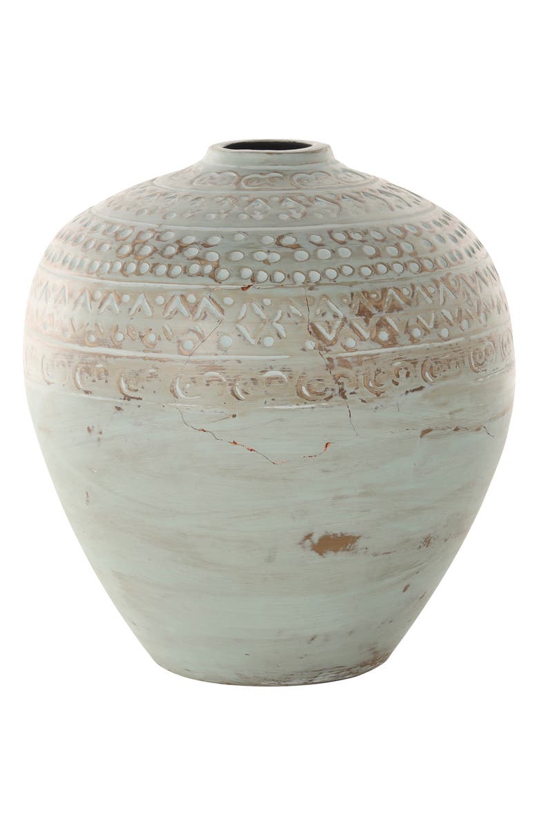 GINGER BIRCH STUDIO Ceramic Vase, Alternate, color, Green