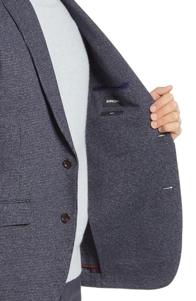 Bonobos Slim Fit Houndstooth Sport Coat, Alternate, color,