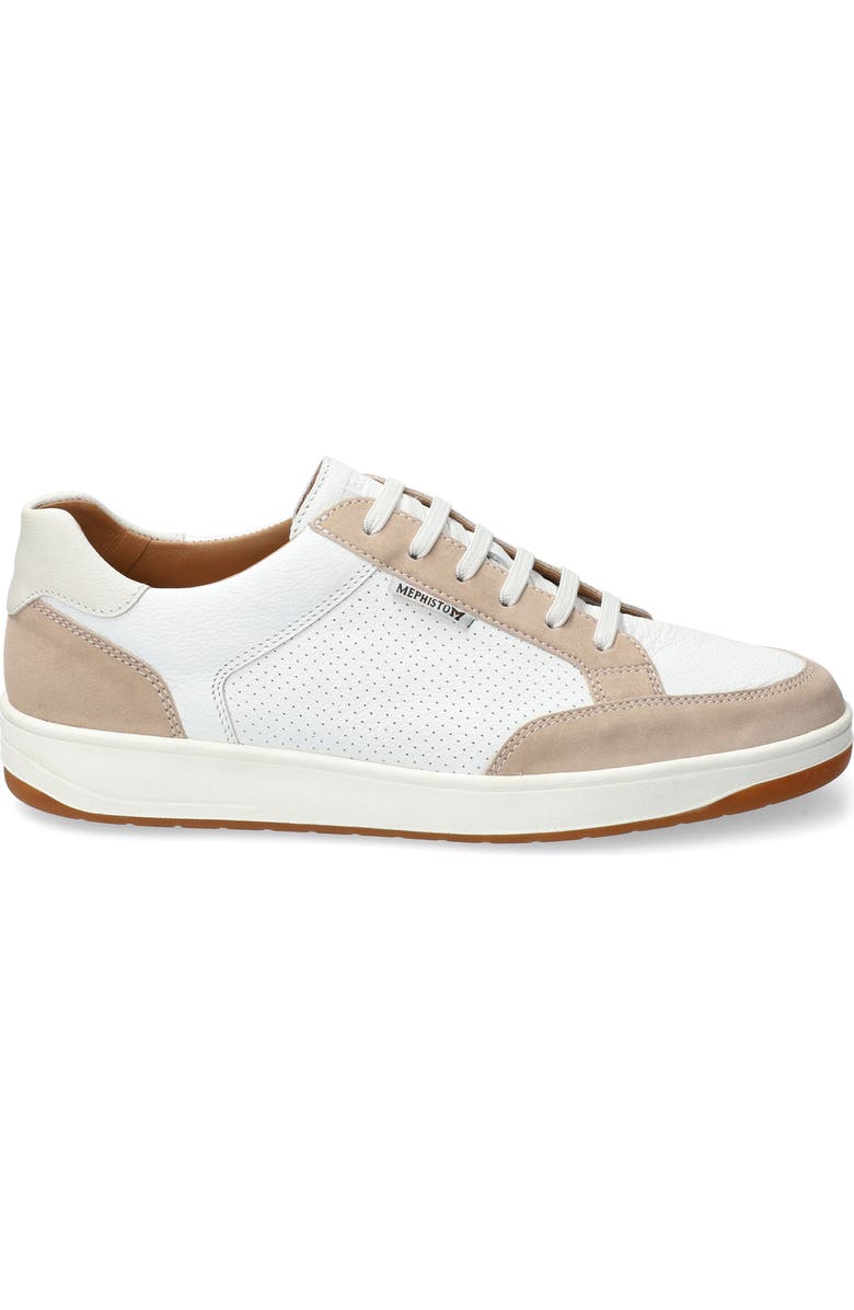 Mephisto Henry Lace-Up Sneaker, Alternate, color, Light Sand
