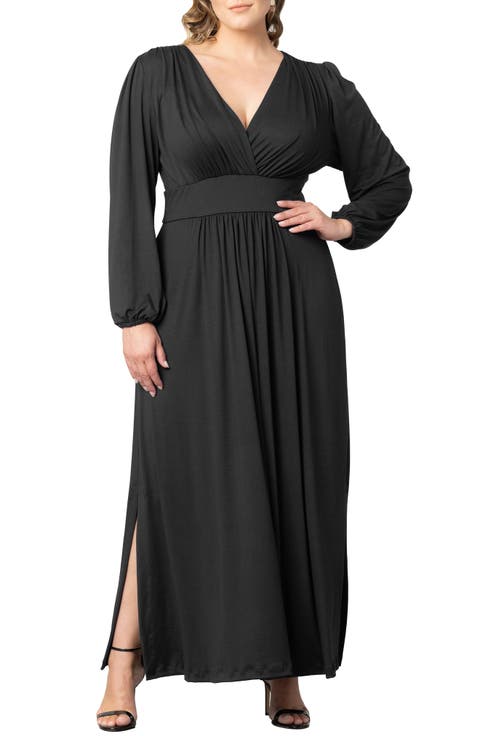 Kelsey Long Sleeve Maxi Dress (Plus)