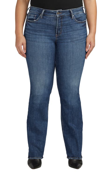 Suki Mid Rise Bootcut Jeans (Plus Size)