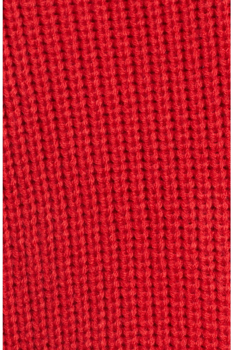 Balloon Sleeve Turtleneck Sweater, Alternate, color, RED
