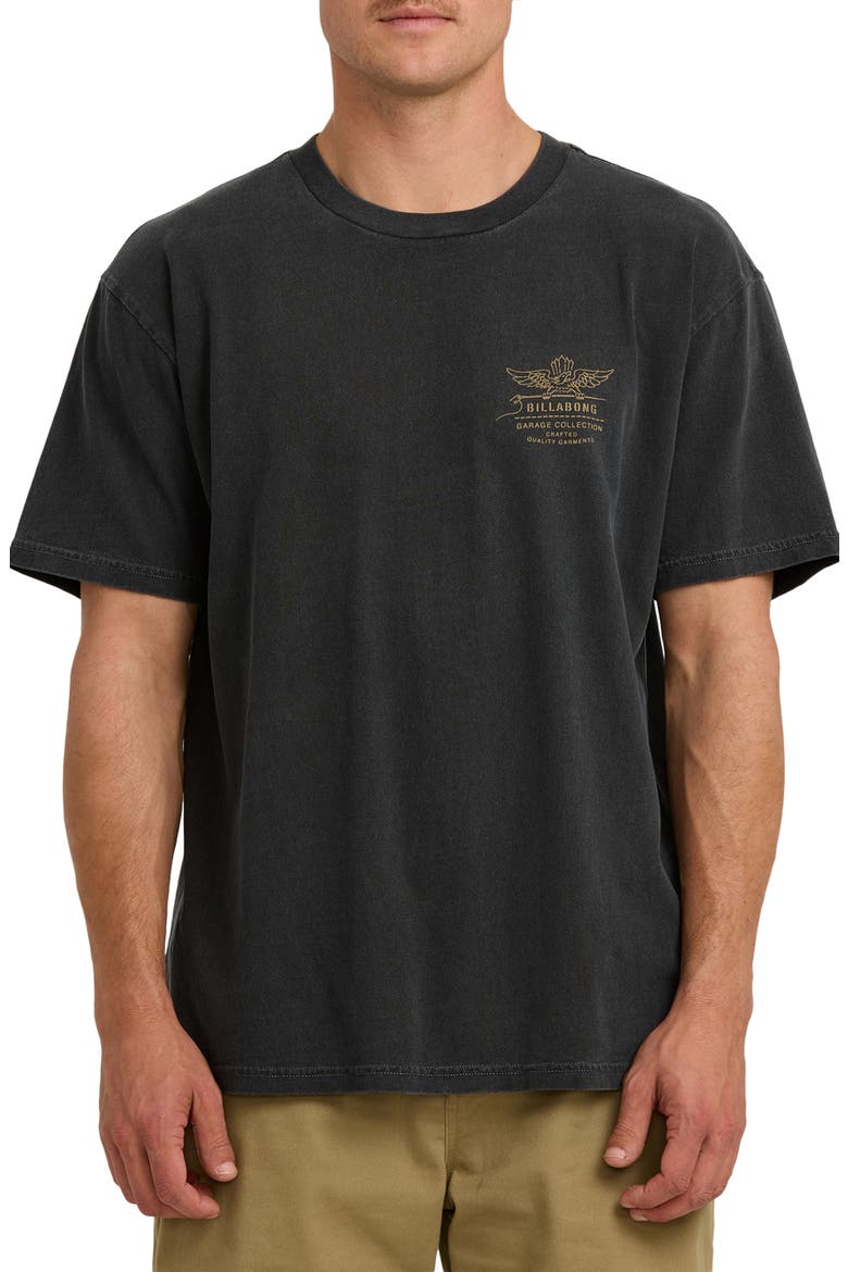 Wingspan Garage Short Sleeve Graphic T-Shirt, Main, color, WASHED BLACK