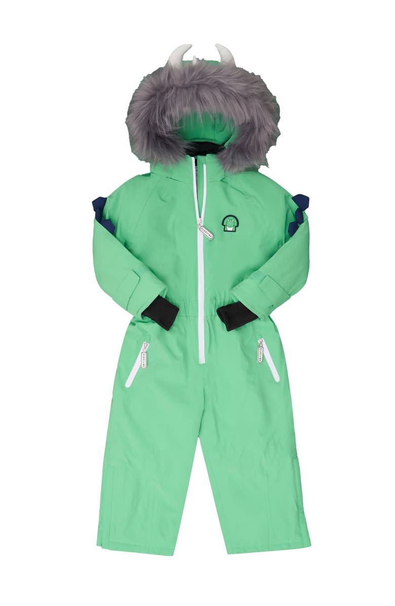 Roarsome Spike the Dinosaur Ski Suit, Main, color, Green