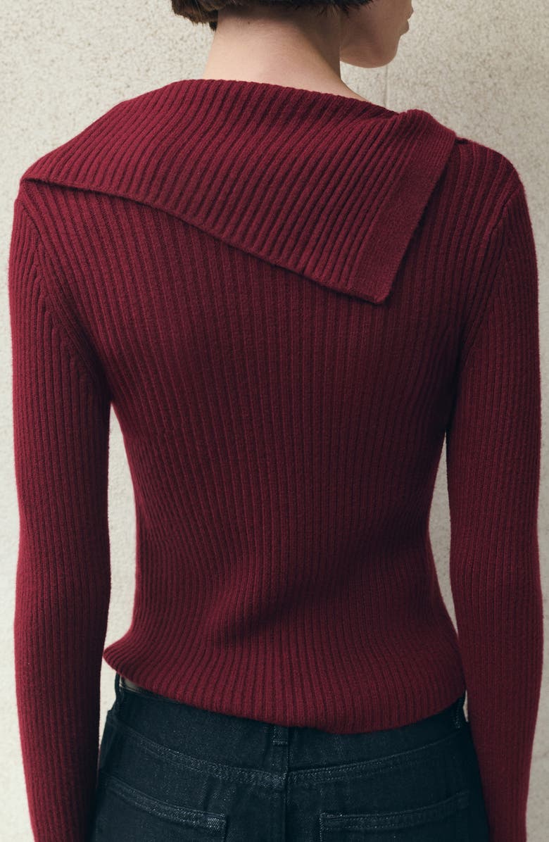 MANGO Almansa Shawl Collar Cardigan, Alternate, color, Red