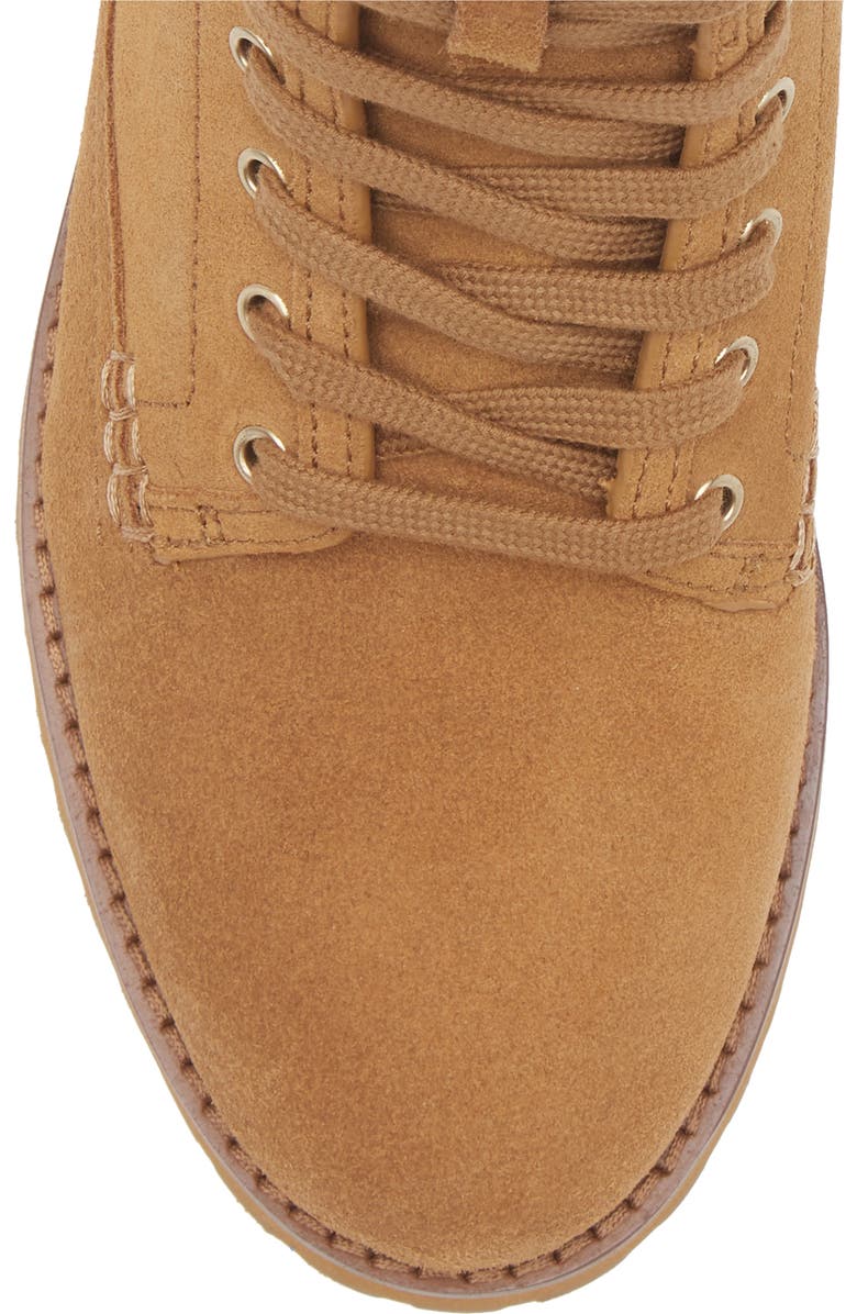 Cole Haan Lyndon Waterproof Lace-Up Boot, Alternate, color, Golden Honey Suede