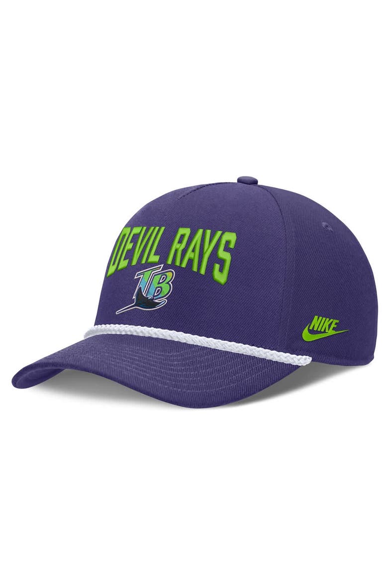 Men's Nike  Purple Tampa Bay Rays Cooperstown Rise Adjustable Hat, Main, color, Purple
