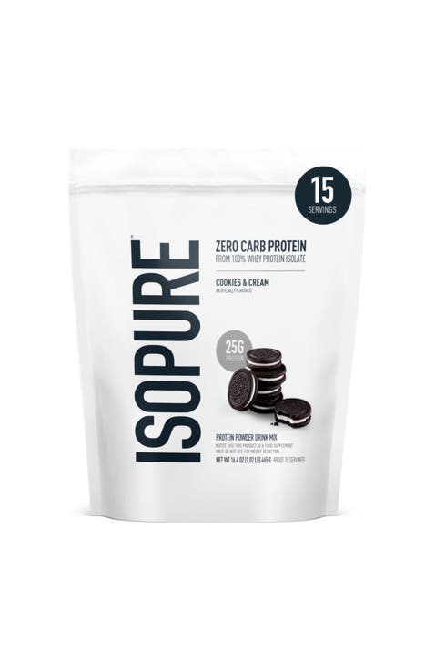 Zero Carb High Protein Whey Isolate Powder Cookies and Cream