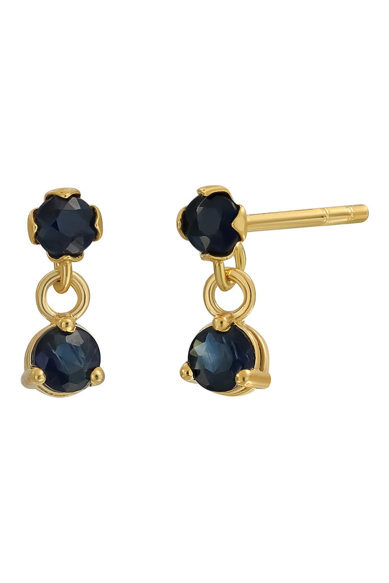 El Mar Gemstone Drop Earrings, Main, color, 18KY