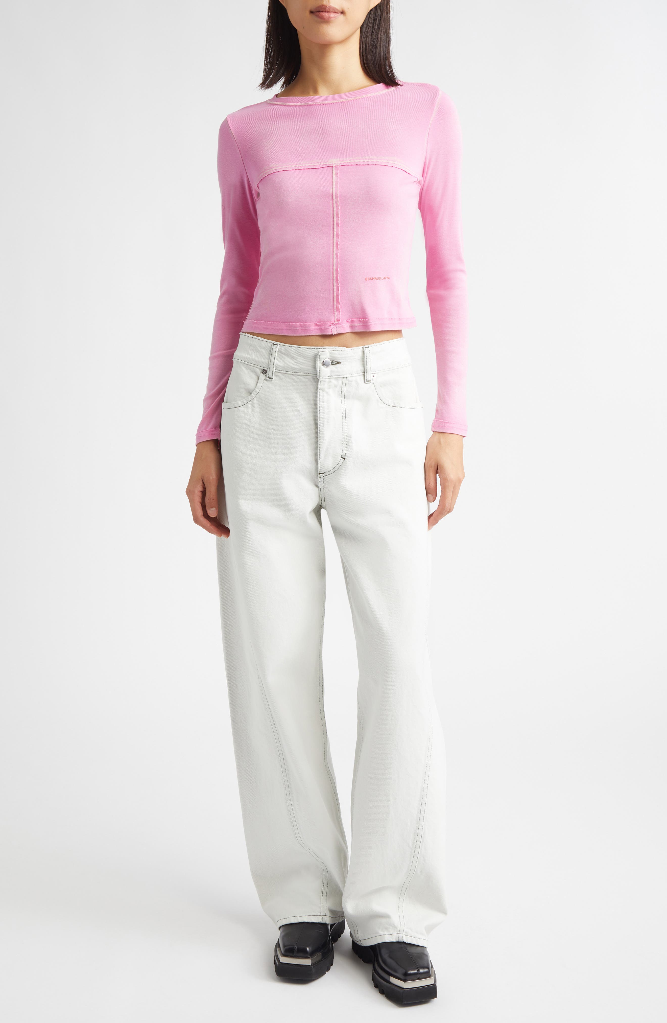 Lapped Long Sleeve Baby T-Shirt (Women) | Nordstrom