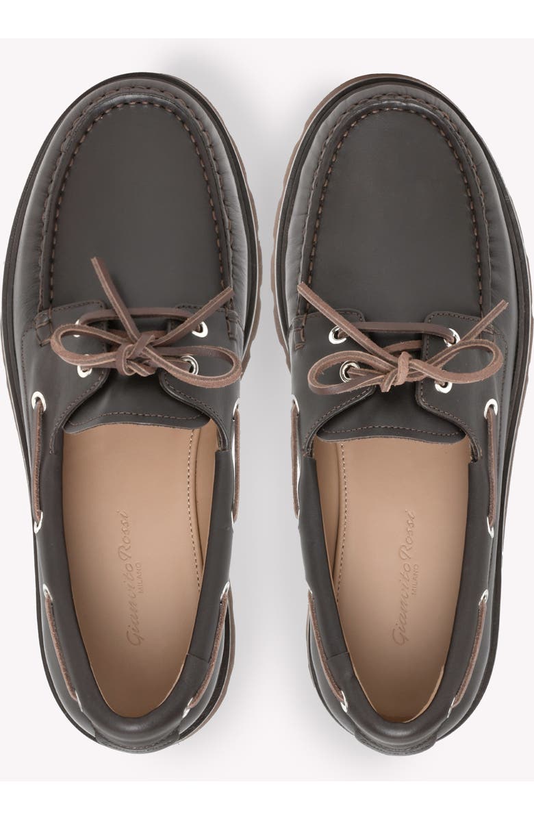 Gianvito Rossi Olonne Mocassin, Alternate, color, Brown Calf Leather