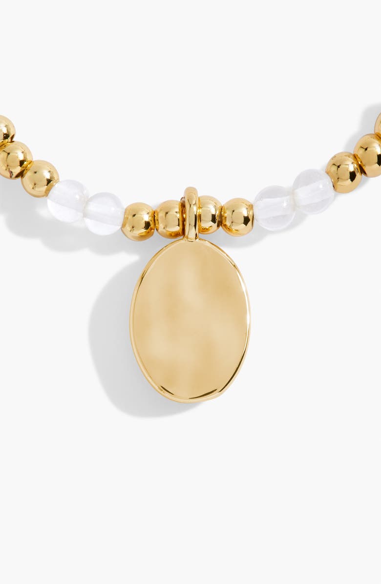 A Littles & Co Birthstone A Little April Bracelet in Gold-Tone Plating, Alternate, color, Metallic Gold