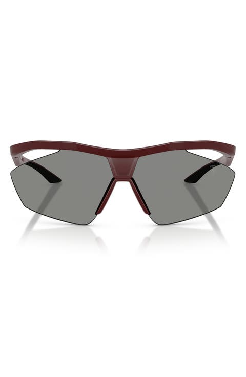 81mm Semi Rimless Irregular Sunglasses