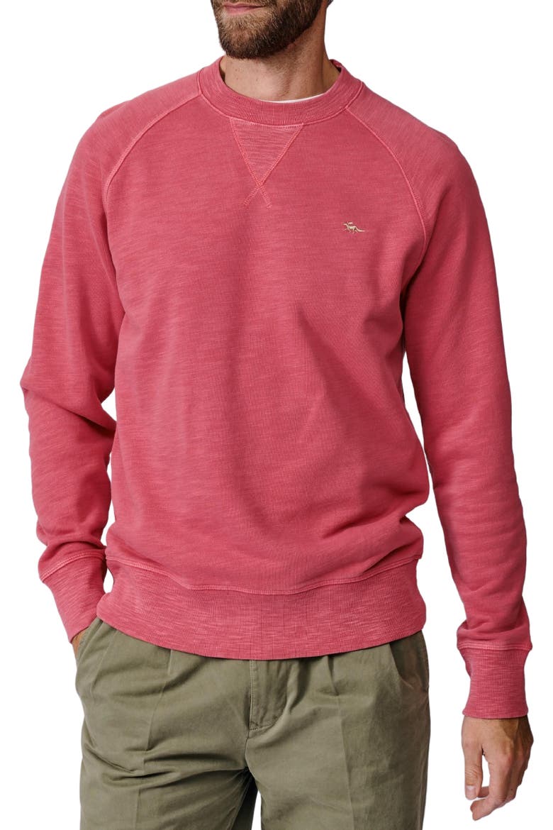 Garsdale Slub Crew Neck Sweatshirt, Alternate, color, Raspberry