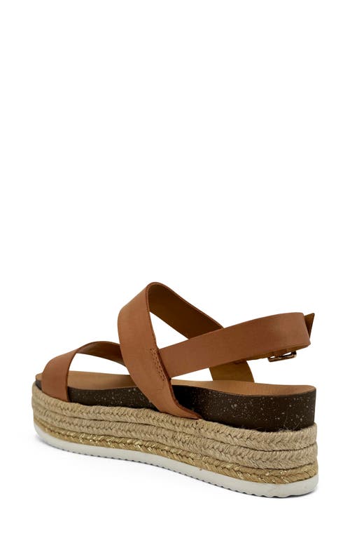 Shop Chelsea Crew Colby Platform Sandal In Tan Leather