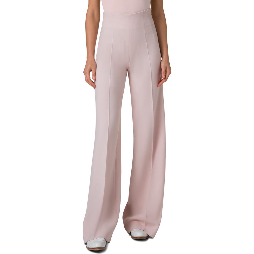 Akris Fiyuki Wool Blend Double Face Wide Leg Pants