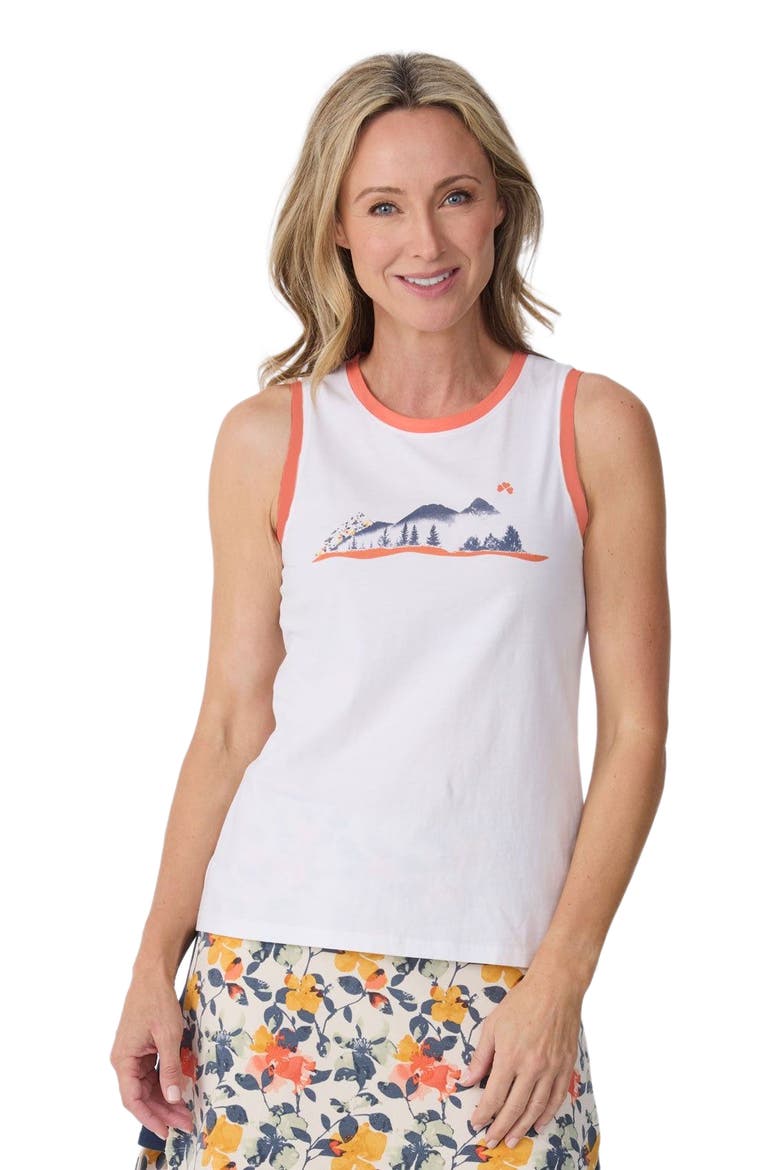 Go To Graphic Tank Top, Main, color, White