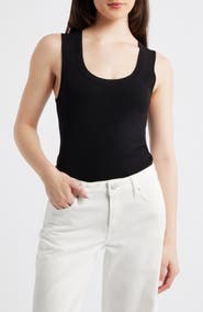 MANGO Sleeveless Rib Top