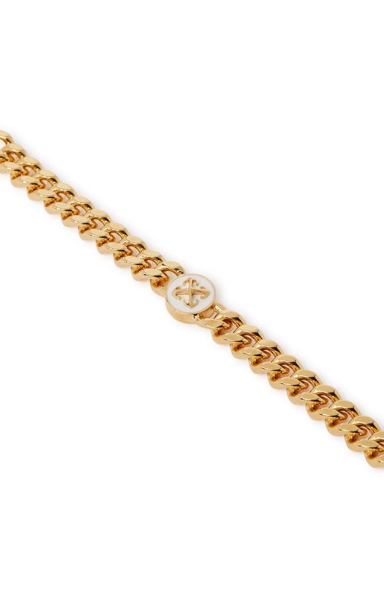 OFF WHITE Women's Round Arrow Bracelet, Alternate, color, 