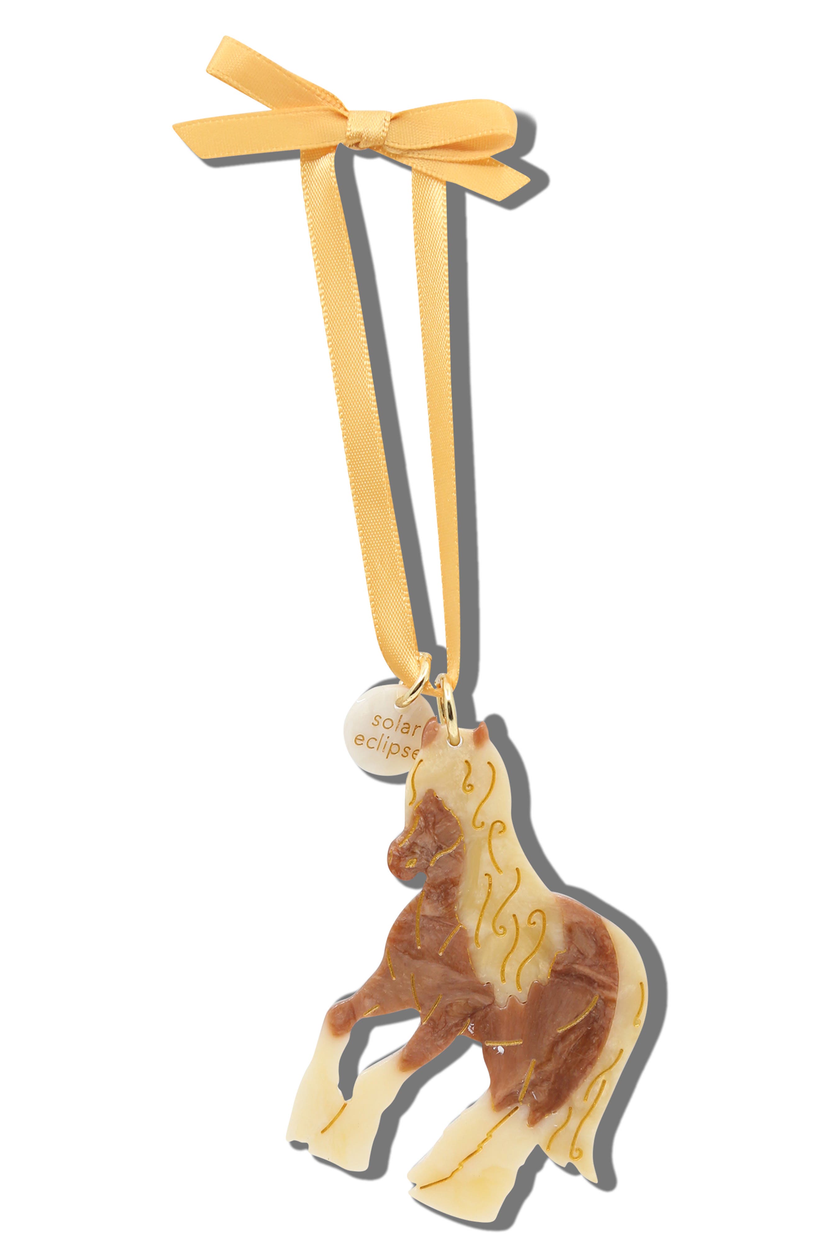 Solar Eclipse Hand-Painted Horse Ornament | Nordstrom