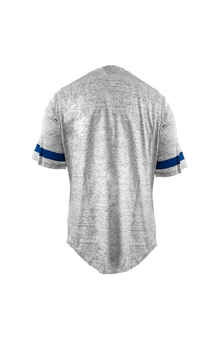 PROFILE Women's Profile Heather Gray Los Angeles Dodgers Lace-Up Fleck T-Shirt, Alternate, color,