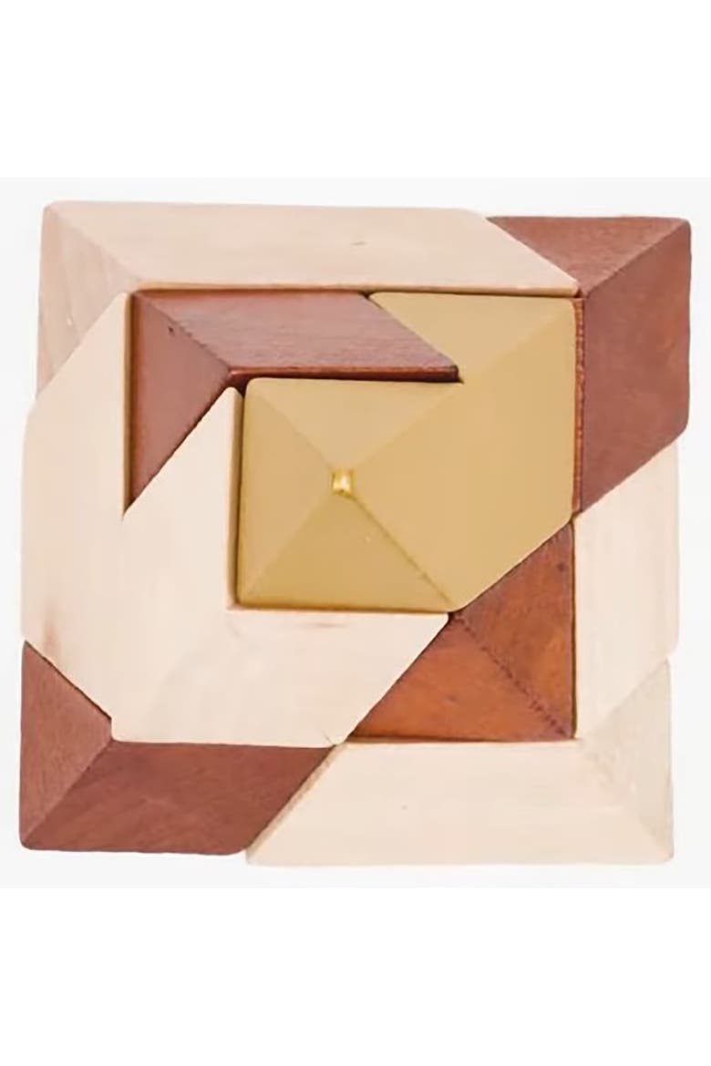 Great Pyramid of Giza 3D Wooden Brainteaser Puzzle, Alternate, color, Multicolored