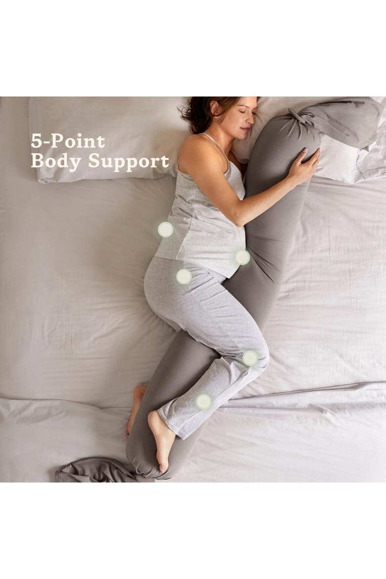 Pregnancy Pillow, Alternate, color, Stone