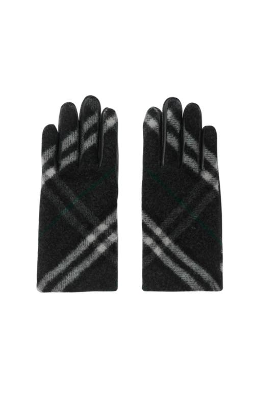 Burberry Check Wool Gloves