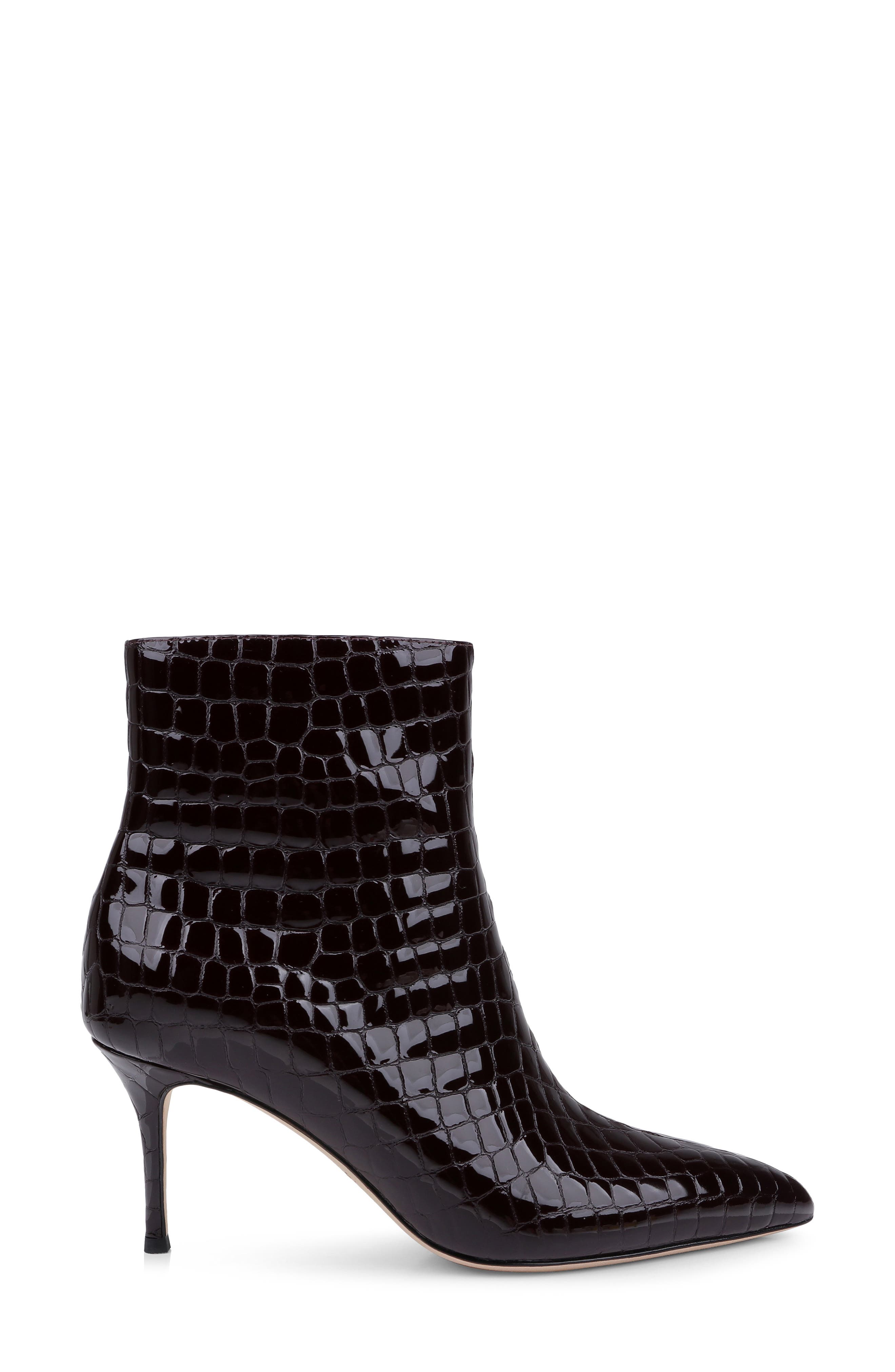 Houston II Leather Bootie, Alternate, color, BURGUNDY PATENT